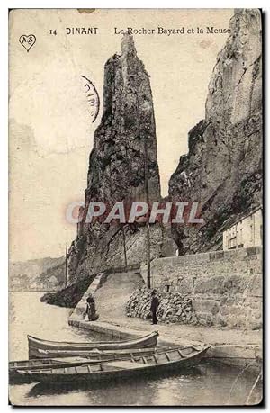 Carte Postale Ancienne Belgique Dinant Le rocher Bayard et la Meuse
