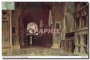 Grande Bretagne Great BRitain Carte Postale Ancienne Oxford Part of Christ Church cathedral