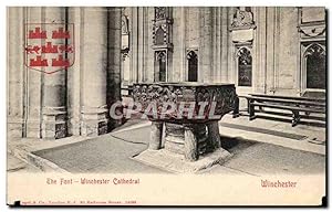 Grande Bretagne Great BRitain Carte Postale Ancienne Winchester The front Winchester cathedral