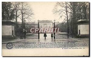 Belgie Belgique Carte Postale Ancienne Tervueren Entrée principale du parc et ancien musee