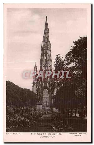 Imagen del vendedor de Grande Bretagne Great BRitain Ecosse Scotland Carte Postale Ancienne The Scott memorial a la venta por CPAPHIL