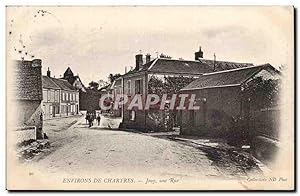 Environs de Chartres Carte Postale Ancienne Jouy une rue