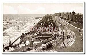 Grande Bretagne Great BRitain Carte Postale Ancienne Rough sea Rockery promenade Blackpool