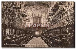 Immagine del venditore per Grande Bretagne Great BRitain Carte Postale Ancienne Windsor castle St Georges' chapel Chair West venduto da CPAPHIL