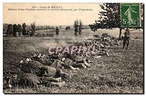 Image du vendeur pour Carte Postale Ancienne Camp de Mailly Attaque d'une position ennemie en terrain decouvert par l'infanterie mis en vente par CPAPHIL