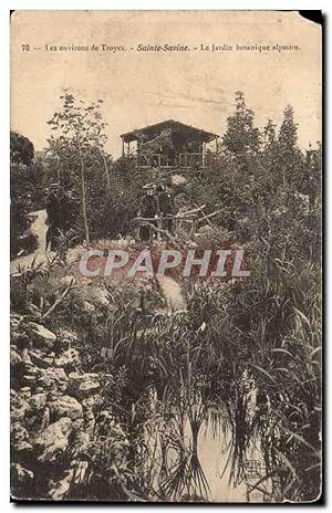 Image du vendeur pour Les environs de Troyes Carte Postale Ancienne Sainte SAvine Le jardin botanique alpestre mis en vente par CPAPHIL