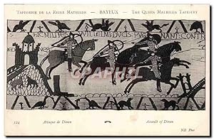 Bild des Verkufers fr Tapissserie de la reine Mathilde Bayeux Carte Postale Ancienne Attaque de Dinan zum Verkauf von CPAPHIL