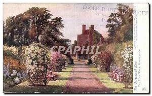 Grande Bretagne Great BRitain Carte Postale Ancienne The gardens of Kent The rose walk Finchcocks