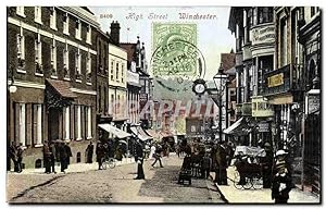 Grande Bretagne Great Britain Carte Postale Ancienne High street Winchester