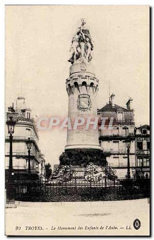 Image du vendeur pour Troyes - Les Monument des Enfants de l'Aube - Carte Postale Ancienne mis en vente par CPAPHIL