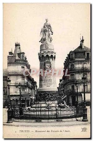 Image du vendeur pour Troyes - Monument des Enfants de l'Aube - Carte Postale Ancienne mis en vente par CPAPHIL