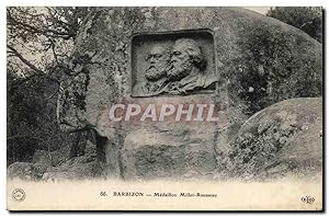 Seller image for Barbizon - Medaillon Millet Rousseau - Carte Postale Ancienne for sale by CPAPHIL