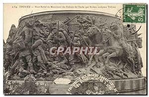 Image du vendeur pour Troyes Carte Postale Ancienne Haut relief du monument des enfants de l'aube mis en vente par CPAPHIL