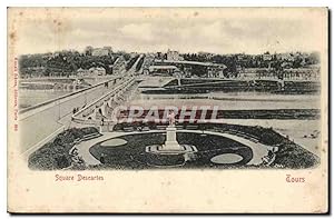 Seller image for Carte Postale Ancienne Tours Square Descartes for sale by CPAPHIL
