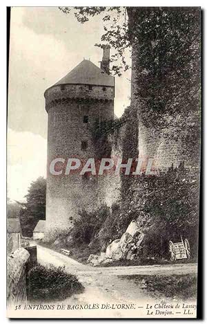 Environs de Bagnoles de l'orne Carte Postale Ancienne Le château de Lassay Le donjon
