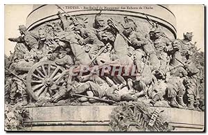 Image du vendeur pour Troyes Carte Postale Ancienne Bas relief du monument des enfants de l'aube mis en vente par CPAPHIL
