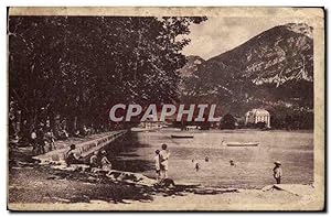 Bild des Verkufers fr Carte Postale Ancienne Annecy Promenade et bords du lac zum Verkauf von CPAPHIL