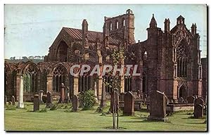 Grande Bretagne Great Britain Melrose Abbey Carte Postale Ancienne