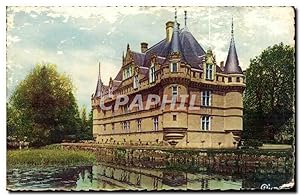 Carte Postale Ancienne Château de Azay le Rideau