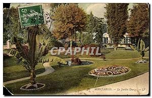 Montargis Carte Postale Ancienne Le jardin Durzy