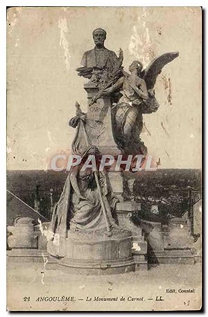 Angouleme Carte Postale Ancienne Le monument de CArnot