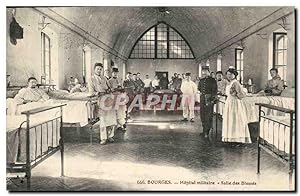 Bourges Carte Postale Ancienne Hopital militaire Salle des blesses TOP (hospital)