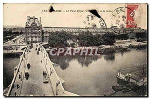 Imagen del vendedor de Paris 6 - Le Pont Royal et la Seine - Carte Postale Ancienne a la venta por CPAPHIL