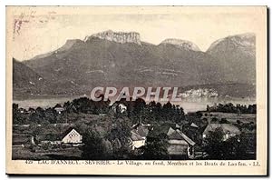 Carte Postale Ancienne Lac d'Annecy Sevrier Le village au fond Menthon et les dents de Lanfon