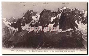 Bild des Verkufers fr Chamonix Carte Postale Ancienne Les aiguilles vues du Brevent (escalade climbing) zum Verkauf von CPAPHIL