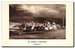 Image du vendeur pour Carte Postale Ancienne Peinture Le Derby d'Epsom Gericault (course chevaux cheval) mis en vente par CPAPHIL