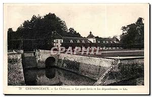 Image du vendeur pour Carte Postale Ancienne Chteau de Chenonceaux Le pont levis et les dependances mis en vente par CPAPHIL