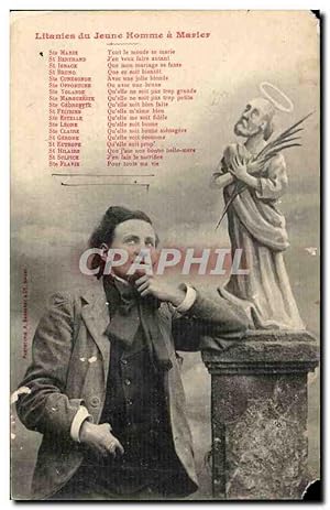 Seller image for Carte Postale Ancienne Fantaisie Litanies du jeune homme a marier for sale by CPAPHIL