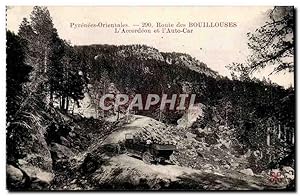 Route des Bouillouses - L'Accordeon et Autocar - Carte Postale Ancienne