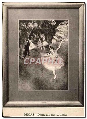 Bild des Verkufers fr Carte Postale Ancienne Degas Danseuse sur la scne zum Verkauf von CPAPHIL