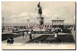 Bild des Verkufers fr Boulogne sur Mer - La Terrasse du Boulevard Sainte Beuve Carte Postale Ancienne zum Verkauf von CPAPHIL