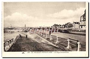 Le Touquet Paris Plage - La Digue Promenade - Carte Postale Ancienne