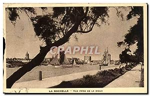 La Rochelle Carte Postale Ancienne vue prise de la digue