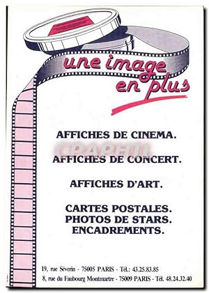 Bild des Verkufers fr Carte Postale Moderne Une imafe en plus Affiches d eCinema Concert Cartes postales Rue SEverin 75005 Paris Faubourg Montmartre Publicit zum Verkauf von CPAPHIL