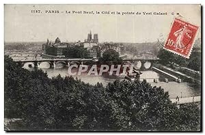 Imagen del vendedor de Paris - 1 - Le Pont Neuf et la cite et la Pointe du Vert Galant - Carte Postale Ancienne a la venta por CPAPHIL