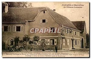 Image du vendeur pour Carte Postale Ancienne Curiosites et merveilles d'Alsace Lorraine Auberge ancienne avec son enseigne Renaissance Bofzheim Strasbourg mis en vente par CPAPHIL