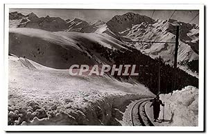 Bild des Verkufers fr Luchon - Les Sports d'Hiver - ski - skiing - 1800 m Superbagneres - Carte Postale Ancienne zum Verkauf von CPAPHIL