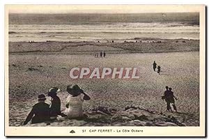 Cap Ferret Carte Postale Ancienne la cote océane