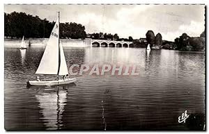 Toulouse - Promenade en Yacht sur la Garonne devant le Pont de Tounis Carte Postale Ancienne