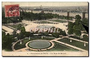 Seller image for Paris Carte Postale Ancienne Panorama de Paris La rue de Rivoli for sale by CPAPHIL