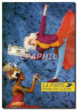 Image du vendeur pour Carte Postale Moderne La Poste En Vacances Cheques voyage de la Poste Bougez avec le poste 1986 (Patrick Martin Grafy Studio) mis en vente par CPAPHIL