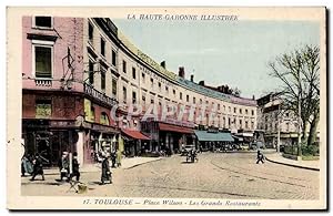 Bild des Verkufers fr Toulouse - Place Wilson - Les Grands Restaurants - Carte Postale Ancienne (pharmacie du soleil) zum Verkauf von CPAPHIL