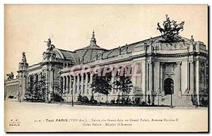 Bild des Verkufers fr Paris Carte Postale Ancienne Palais des Beaux Arts ou Grand Palais Avenue Nicolas II zum Verkauf von CPAPHIL