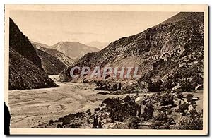 Carte Postale Ancienne Gorges de Daluis La vallée du Var a Daluis