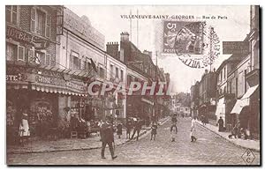 Bild des Verkufers fr Reproduction Villeneuve St Georges Rue de Paris zum Verkauf von CPAPHIL