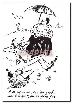 Bild des Verkufers fr Carte Postale Moderne Humour Dessin de Charles Mouly Relaxation zum Verkauf von CPAPHIL